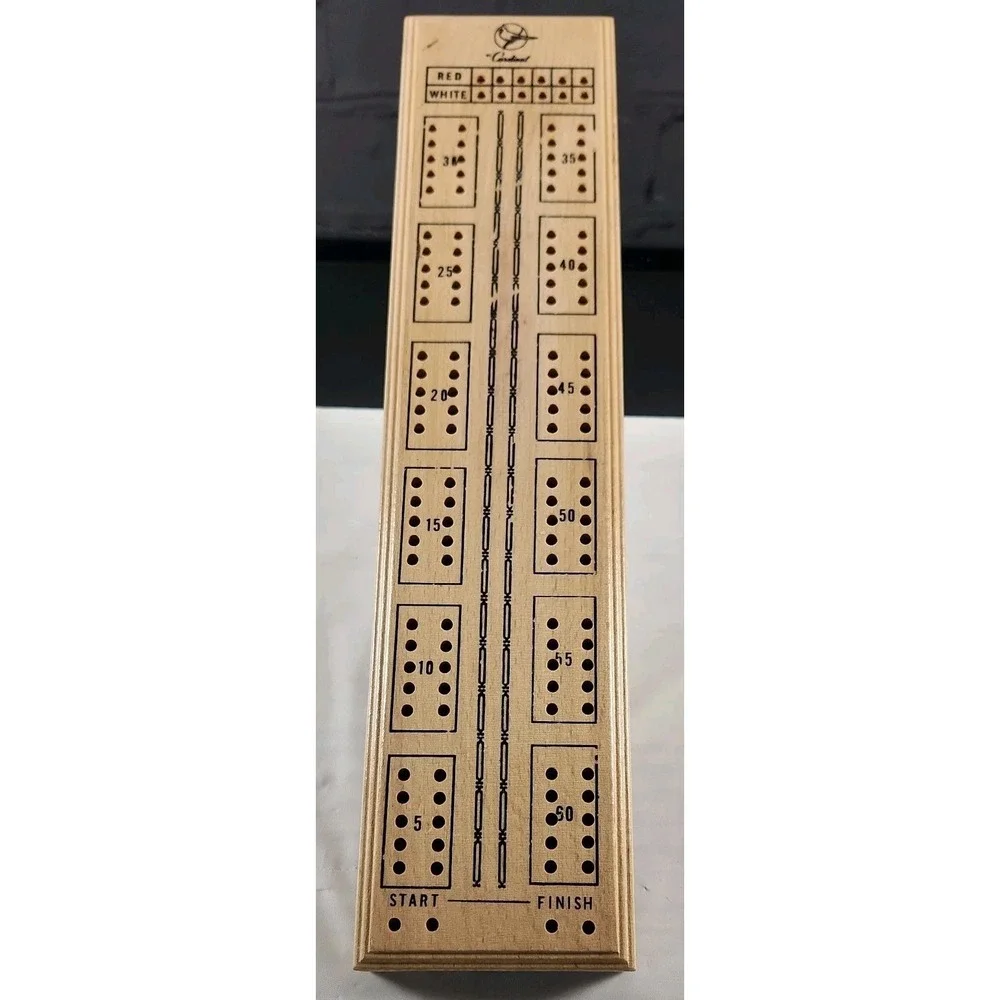 Cardinal wood cribbage